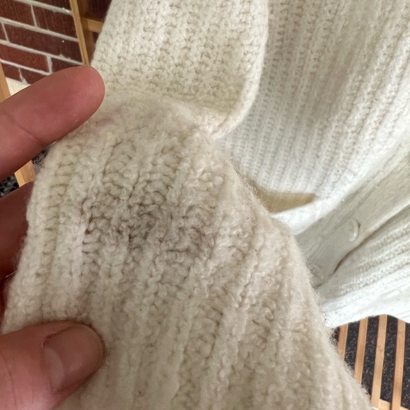 Cream Anthropologie cardigan sweater - Picture 6 of 11